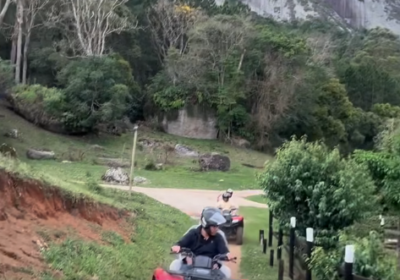 Tive a grata satisfação de fazer o passeio de quadriciclos pelas trilhas do ECOPARQUE PEDRA AZUL E AVENTURA.